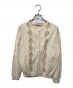 JOHN SMEDLEYジョンスメドレー）の古着「アーガイルカーディガン」｜ベージュ