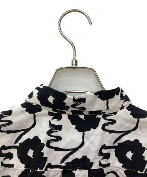 COMME des GARCONS HOMME DEUX（コムデギャルソン オム ドゥ）COMME des GARCONS HOMME DEUX (コムデギャルソン オム ドゥ) 総柄シャツ ホワイト×ブラック サイズ:Mの古着・服飾アイテム