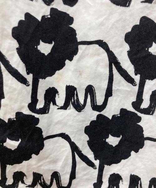 COMME des GARCONS HOMME DEUX（コムデギャルソン オム ドゥ）COMME des GARCONS HOMME DEUX (コムデギャルソン オム ドゥ) 総柄シャツ ホワイト×ブラック サイズ:Mの古着・服飾アイテム