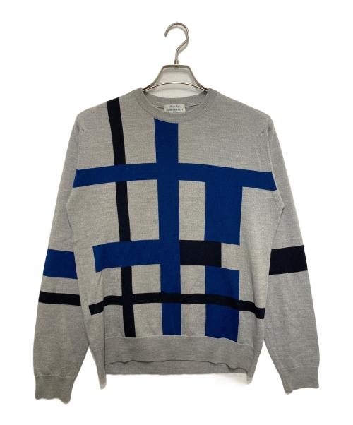 JOHN SMEDLEY（ジョンスメドレー）JOHN SMEDLEY (ジョンスメドレー) MEN'S BIGI (メンズビギ) メリノウールニット グレー サイズ:Lの古着・服飾アイテム