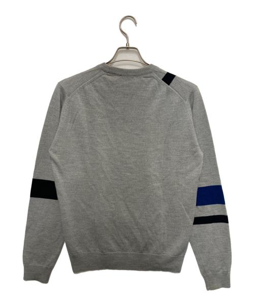 JOHN SMEDLEY（ジョンスメドレー）JOHN SMEDLEY (ジョンスメドレー) MEN'S BIGI (メンズビギ) メリノウールニット グレー サイズ:Lの古着・服飾アイテム