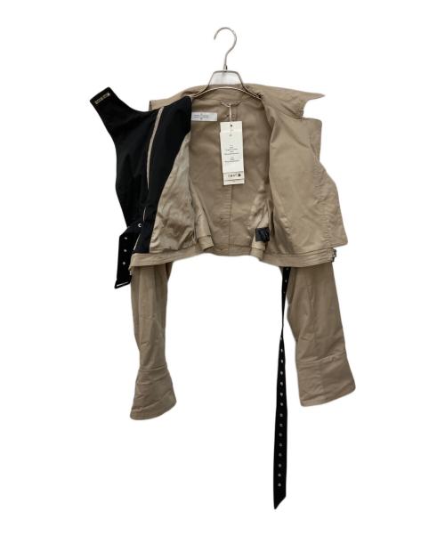 H&M（エイチアンドエム）H&M (エイチアンドエム) rokh (ロク) ツイルクロップドジャケット ベージュ サイズ:M 未使用品の古着・服飾アイテム