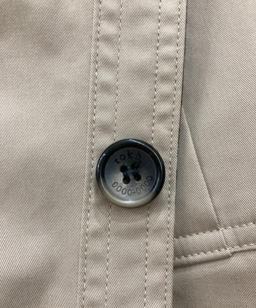 H&M（エイチアンドエム）H&M (エイチアンドエム) rokh (ロク) ツイルクロップドジャケット ベージュ サイズ:M 未使用品の古着・服飾アイテム