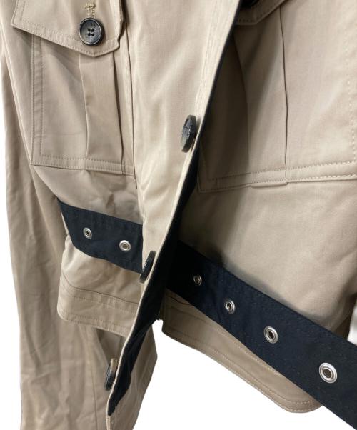 H&M（エイチアンドエム）H&M (エイチアンドエム) rokh (ロク) ツイルクロップドジャケット ベージュ サイズ:M 未使用品の古着・服飾アイテム