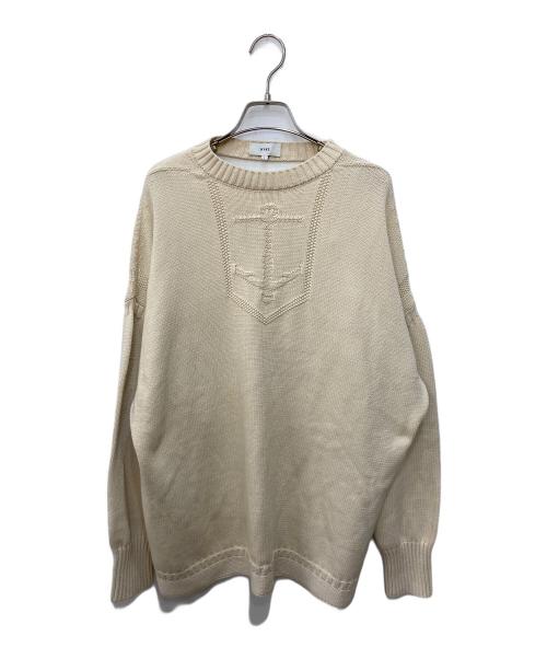 HYKE（ハイク）HYKE (ハイク) バックオープンニット アイボリー サイズ:SIZE1の古着・服飾アイテム