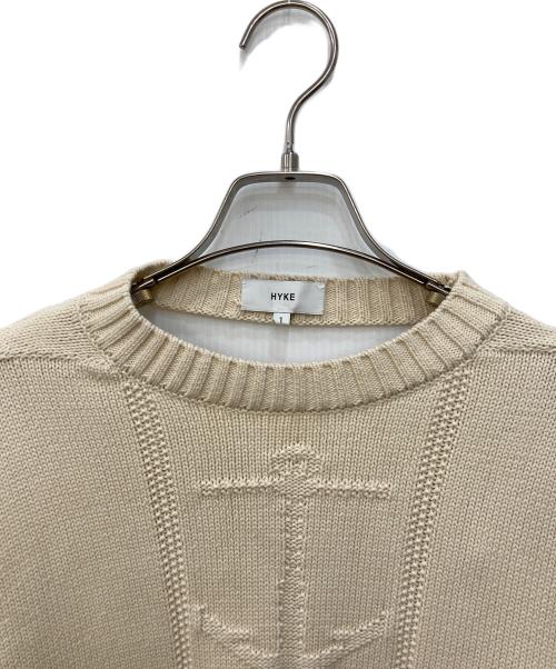 HYKE（ハイク）HYKE (ハイク) バックオープンニット アイボリー サイズ:SIZE1の古着・服飾アイテム