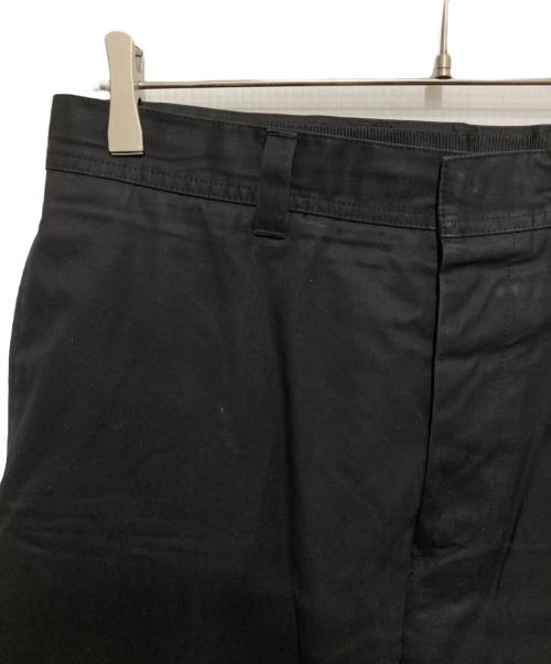 JIL SANDER（ジルサンダー）JIL SANDER (ジルサンダー) ボタンフライコットンパンツ ブラック サイズ:50の古着・服飾アイテム
