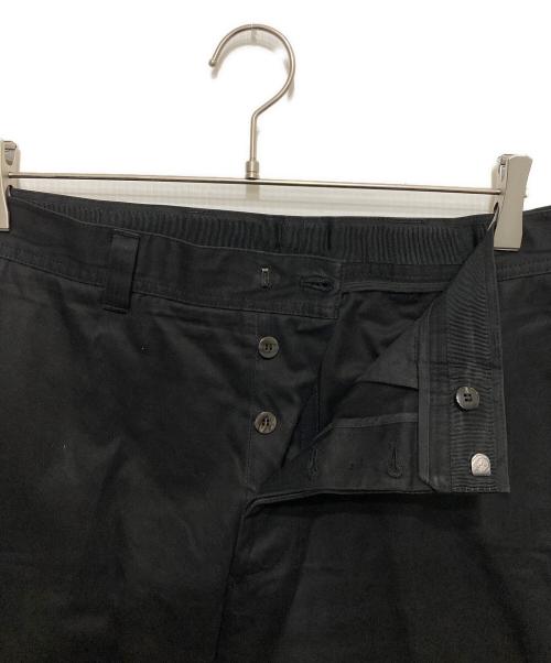 JIL SANDER（ジルサンダー）JIL SANDER (ジルサンダー) ボタンフライコットンパンツ ブラック サイズ:50の古着・服飾アイテム