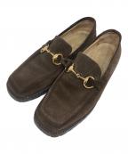 GUCCIグッチ）の古着「ローファー」｜ブラウン