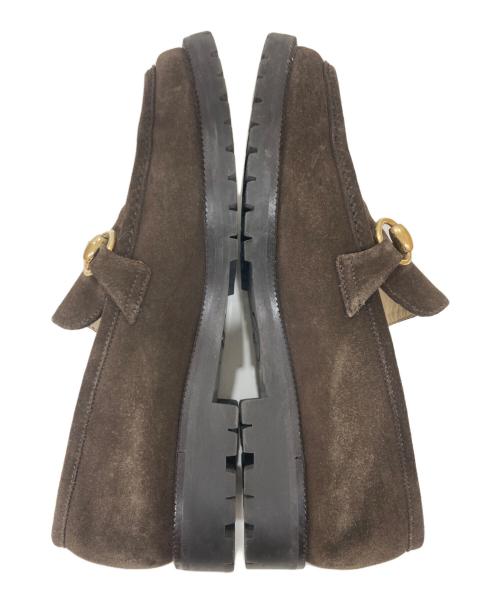 GUCCI（グッチ）GUCCI (グッチ) ローファー ブラウン サイズ:6の古着・服飾アイテム