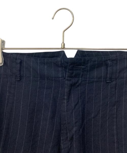 COMME des GARCONS（コムデギャルソン）COMME des GARCONS (コムデギャルソン) 縮絨ピンストライプカーゴパンツ ネイビー サイズ:Sの古着・服飾アイテム
