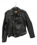 HARLEY-DAVIDSONハーレーダビッドソン）の古着「ダブルライダースジャケット」｜ブラック
