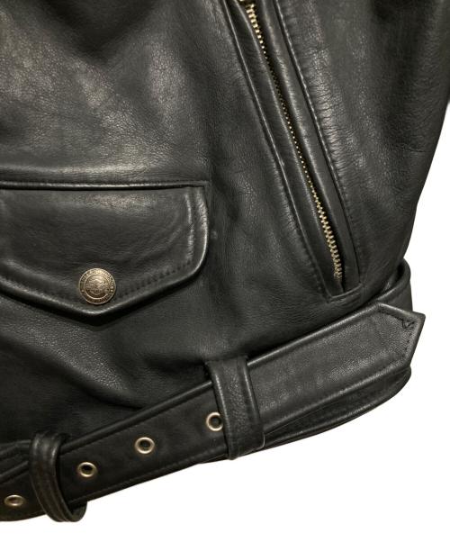 HARLEY-DAVIDSON（ハーレーダビッドソン）HARLEY-DAVIDSON (ハーレーダビッドソン) ダブルライダースジャケット ブラック サイズ:Mの古着・服飾アイテム