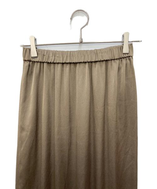 Spick and Span（スピック＆スパン）Spick and Span (スピック＆スパン) サテンイージースカート ブラウン サイズ:Ｓの古着・服飾アイテム