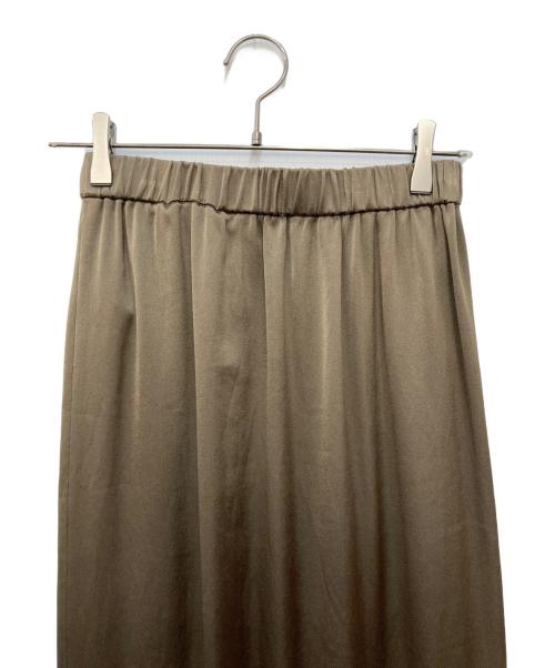 Spick and Span（スピック＆スパン）Spick and Span (スピック＆スパン) サテンイージースカート ブラウン サイズ:Ｓの古着・服飾アイテム