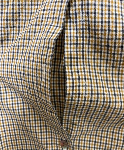 THE SHINZONE（ザ シンゾーン）THE SHINZONE (ザ シンゾーン) RUFFLED BLOUSE ラッフルド ブラウス ブラウン サイズ:SIZE 34の古着・服飾アイテム