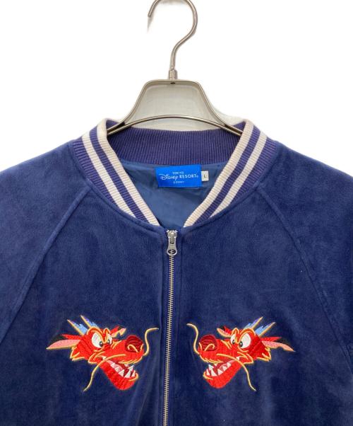 DISNEY（ディズニー）Disney (ディズニー) 刺繍スカジャン ネイビー サイズ:SIZE Lの古着・服飾アイテム