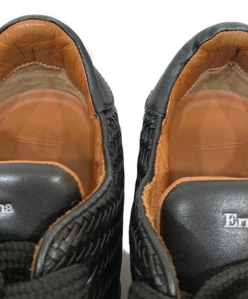 ERMENEGILDO ZEGNA（エルメネジルド・ゼニア）Ermenegildo Zegna (エルメネジルド・ゼニア) ペッレテスータ スニーカー ブラック サイズ:9の古着・服飾アイテム