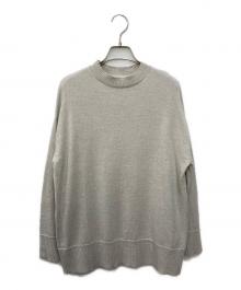 GALERIE VIE（ギャルリーヴィー）の古着「ウーステッドウール クルーネックプルオーバー」｜ベージュ