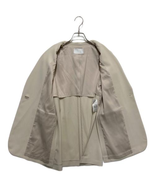 Noble（ノーブル）Noble (ノーブル) エステルソフトカルゼロングスリットジャケット ベージュ サイズ:38の古着・服飾アイテム