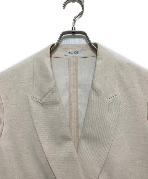 PLST（プラステ）PLST (プラステ) リネンブレンドダブルジャケット ベージュ サイズ:Ⅿの古着・服飾アイテム