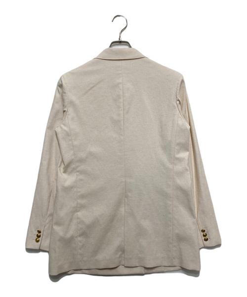 PLST（プラステ）PLST (プラステ) リネンブレンドダブルジャケット ベージュ サイズ:Ⅿの古着・服飾アイテム