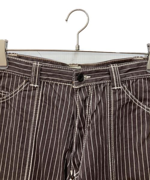 JELADO（ジェラード）JELADO (ジェラード) ヒッコリーペインターパンツ ブラウン サイズ:XLの古着・服飾アイテム