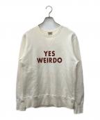 WEIRDOウィアード）の古着「BICYCLE PLATES SWEAT」｜アイボリー