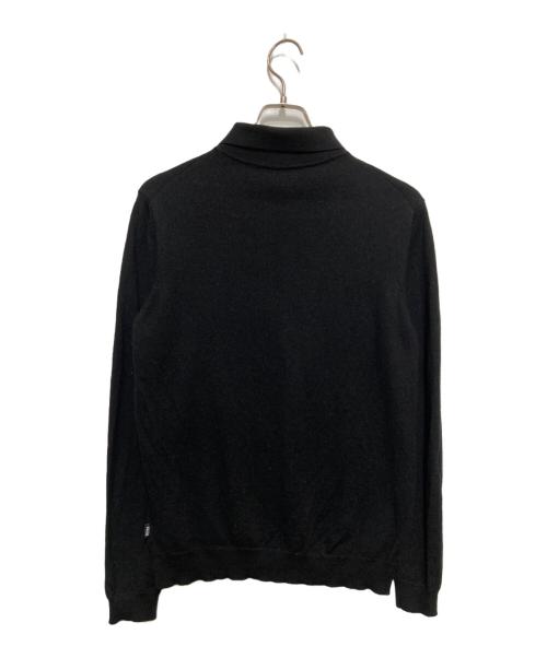 BOSS HUGO BOSS（ボス ヒューゴボス）BOSS HUGO BOSS (ボス ヒューゴボス) ニットポロシャツ ブラック サイズ:Mの古着・服飾アイテム