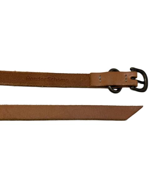 HENDER SCHEME（エンダースキーマ）Hender Scheme (エンダースキーマ) レザーナローベルト ブラウン サイズ:不明の古着・服飾アイテム