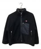 DANTONダントン）の古着「スタンドカラー ボアフリースジャケット」｜ブラック