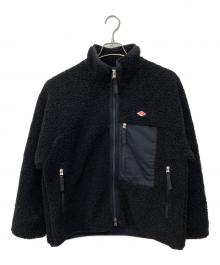 DANTON（ダントン）の古着「スタンドカラー ボアフリースジャケット」｜ブラック