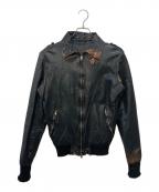 GIORGIO BRATOジョルジョブラッド）の古着「ラムレザージャケット」｜ブラック