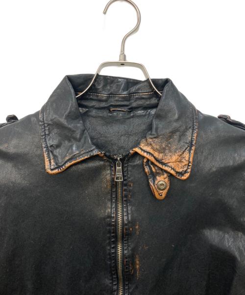GIORGIO BRATO（ジョルジョブラッド）GIORGIO BRATO (ジョルジョブラッド) ラムレザージャケット ブラック サイズ:SIZE 48の古着・服飾アイテム