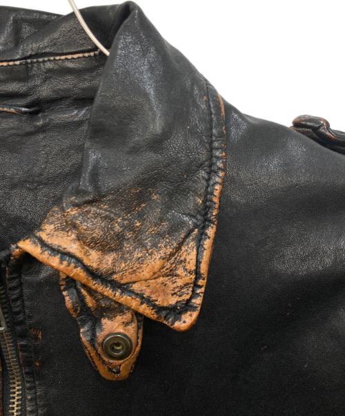 GIORGIO BRATO（ジョルジョブラッド）GIORGIO BRATO (ジョルジョブラッド) ラムレザージャケット ブラック サイズ:SIZE 48の古着・服飾アイテム
