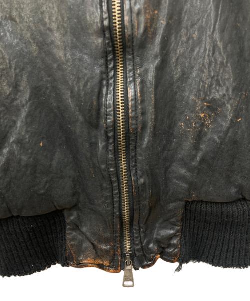 GIORGIO BRATO（ジョルジョブラッド）GIORGIO BRATO (ジョルジョブラッド) ラムレザージャケット ブラック サイズ:SIZE 48の古着・服飾アイテム