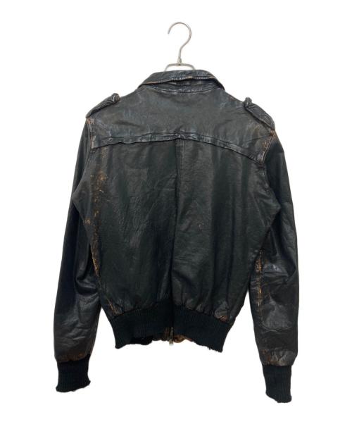 GIORGIO BRATO（ジョルジョブラッド）GIORGIO BRATO (ジョルジョブラッド) ラムレザージャケット ブラック サイズ:SIZE 48の古着・服飾アイテム