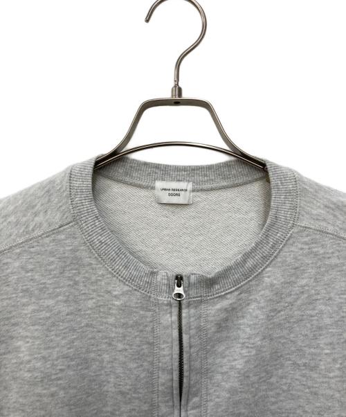URBAN RESEARCH DOORS（アーバンリサーチドアーズ）URBAN RESEARCH DOORS (アーバンリサーチドアーズ) コットンスウェットZIPカーディガン グレー サイズ:Mの古着・服飾アイテム