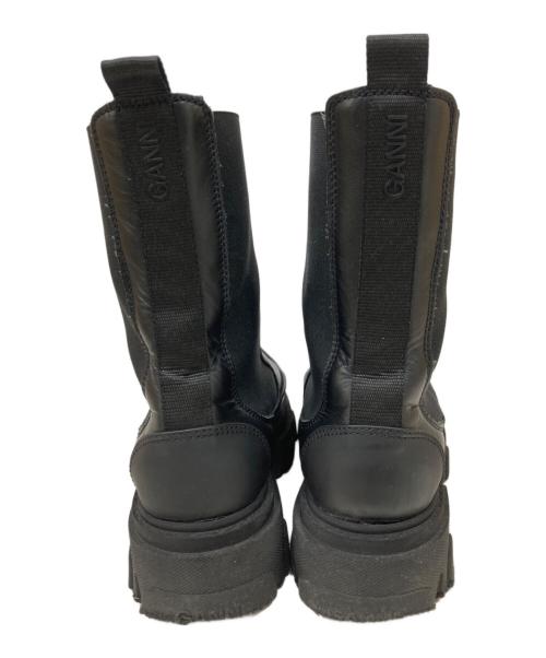 GANNI（ガニー）Ganni (ガニー) CLEATED MID CHELSEA BOOT ブラック サイズ:38の古着・服飾アイテム