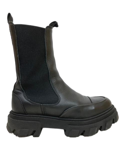 GANNI（ガニー）Ganni (ガニー) CLEATED MID CHELSEA BOOT ブラック サイズ:38の古着・服飾アイテム