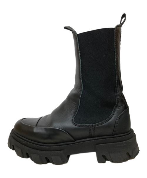 GANNI（ガニー）Ganni (ガニー) CLEATED MID CHELSEA BOOT ブラック サイズ:38の古着・服飾アイテム