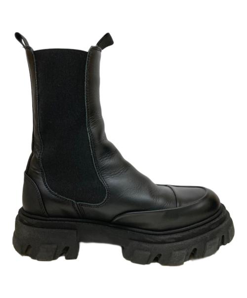 GANNI（ガニー）Ganni (ガニー) CLEATED MID CHELSEA BOOT ブラック サイズ:38の古着・服飾アイテム