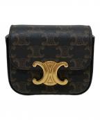 CELINEセリーヌ）の古着「MINI TRIOMPHE ショルダーバッグ」｜ブラウン