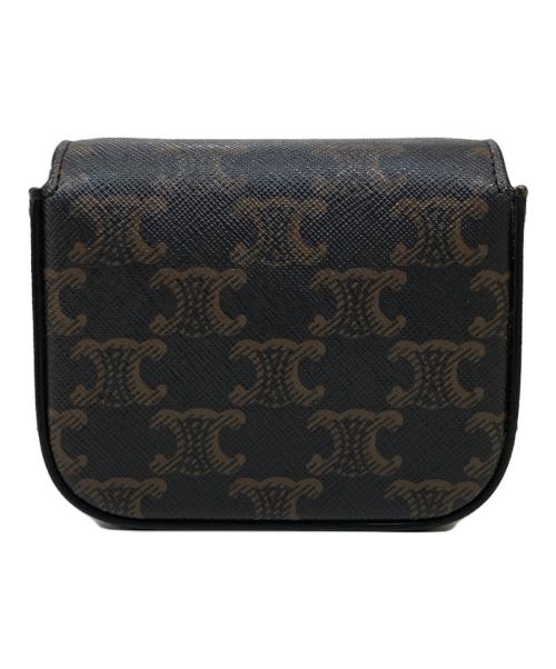 CELINE（セリーヌ）CELINE (セリーヌ) MINI TRIOMPHE ショルダーバッグ ブラウンの古着・服飾アイテム