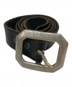 RRLダブルアールエル）の古着「レザーベルト」｜ブラック