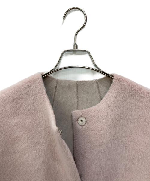 HER LIP TO（ハーリップトゥ）HER LIP TO (ハーリップトゥ) Faux Fur Reversible Coat ピンク サイズ:Sの古着・服飾アイテム