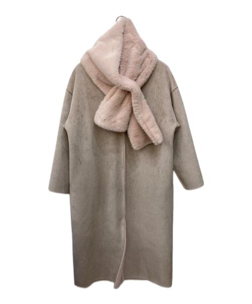 HER LIP TO（ハーリップトゥ）HER LIP TO (ハーリップトゥ) Faux Fur Reversible Coat ピンク サイズ:Sの古着・服飾アイテム