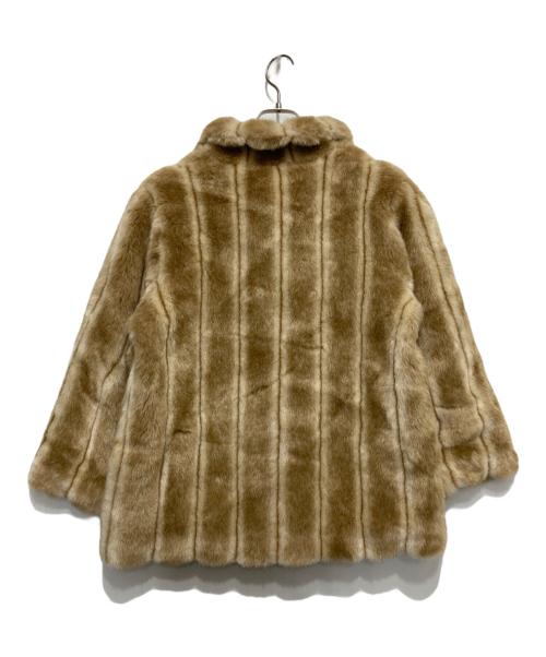 epine（エピヌ）epine (エピヌ) parisienne ribbon 2way fur coat ベージュ サイズ:不明の古着・服飾アイテム
