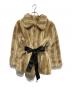 epine（エピヌ）の古着「parisienne ribbon 2way fur coat」｜ベージュ