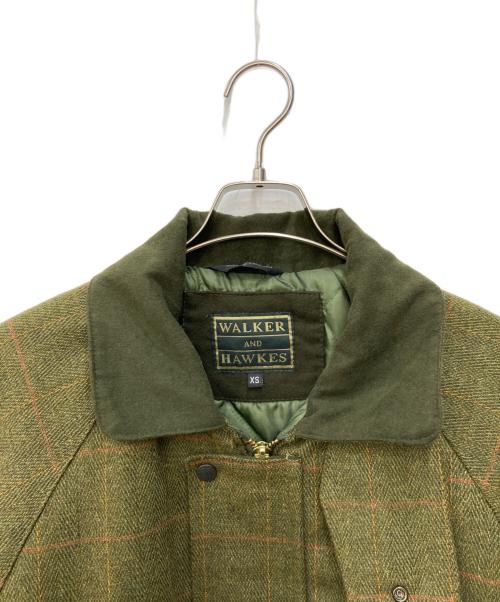 WALKER AND HAWKES（ウォーカーアンドホークス）WALKER AND HAWKES (ウォーカーアンドホークス) ツイードダービージャケット グリーン サイズ:XSの古着・服飾アイテム